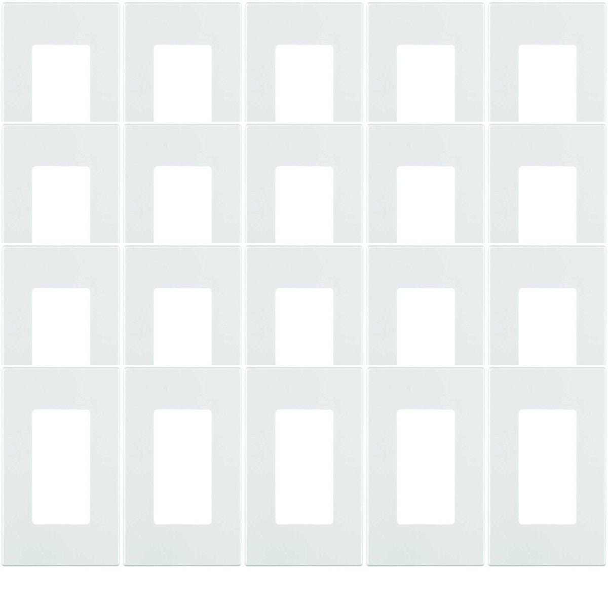 Leviton 80301-SW screwless wallplate in white for a clean, modern look
