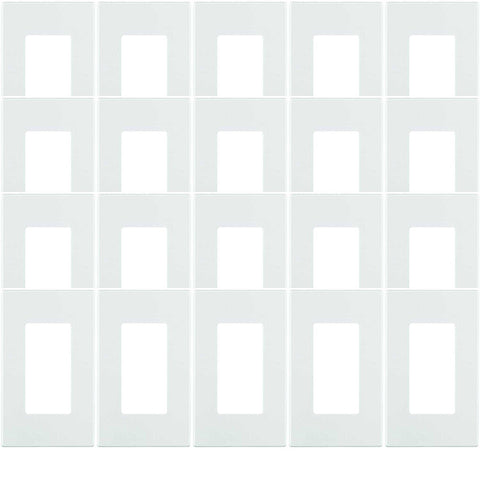 Leviton 80301-SW screwless wallplate in white for a clean, modern look
