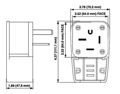 Leviton 8462-P UL 498, CSA C22.2, NOM 057 approved for reliable performance.