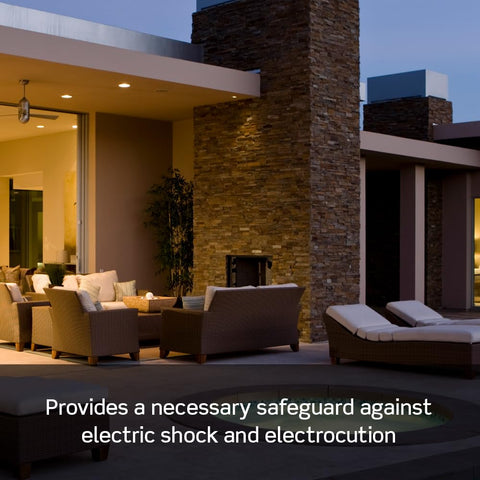 Leviton blank-face GFCI back panel showcases compact design for tight spaces