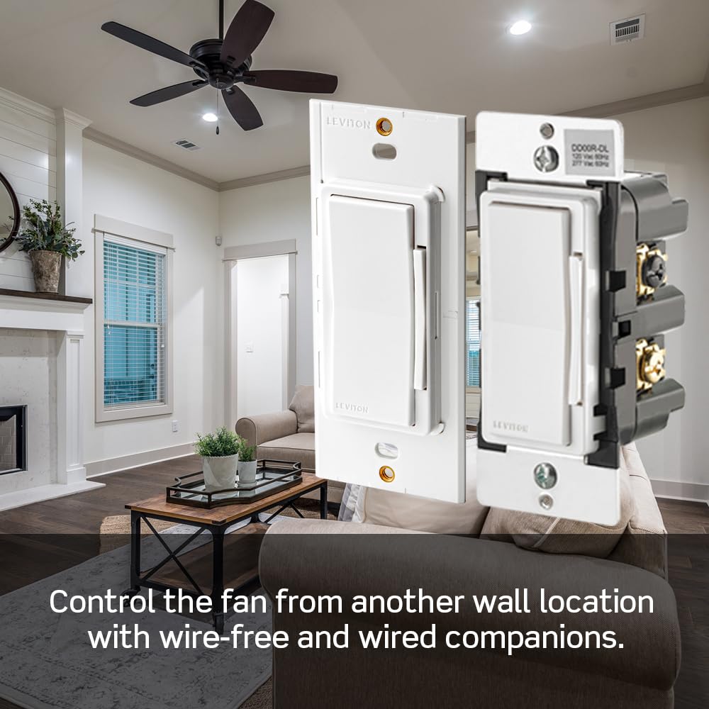Leviton D24SF-1RW compatibility with wired dimmer for flexible installation