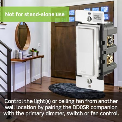 Leviton switch companion enables multi-location control from an additional wall