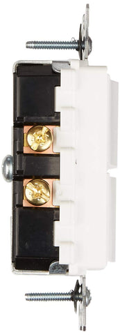 Leviton Decora 20A thermoplastic construction promises durability