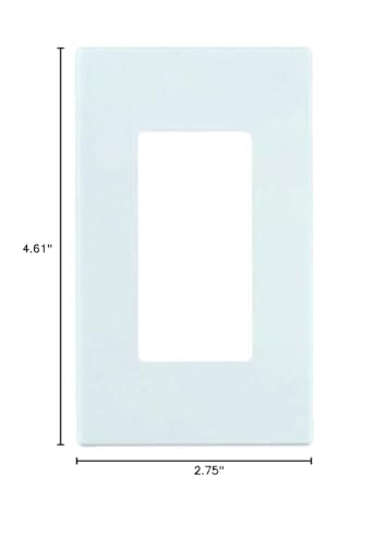 Leviton Decora compatible wallplate collection with screwless design