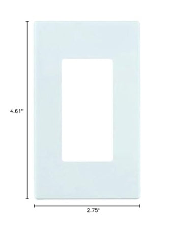 Leviton Decora compatible wallplate collection with screwless design