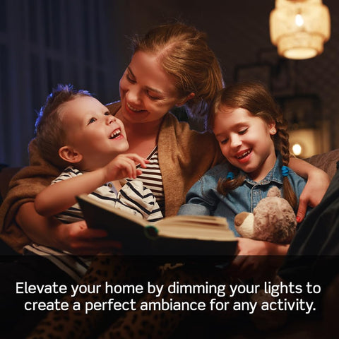 Close-up of Leviton Decora Smart Dimmer faceplate showing premium finish and subtle glow.