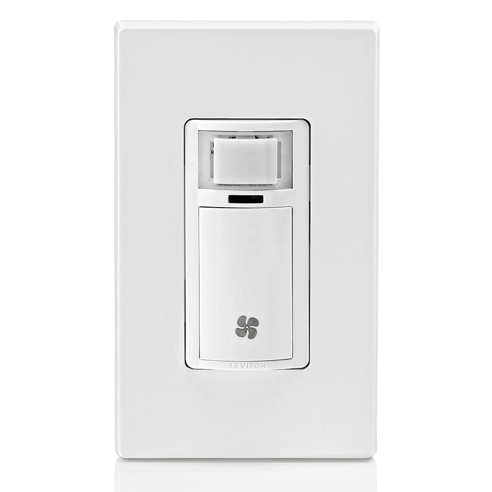 Leviton DHS05-1LW wallplate area with separate wallplate