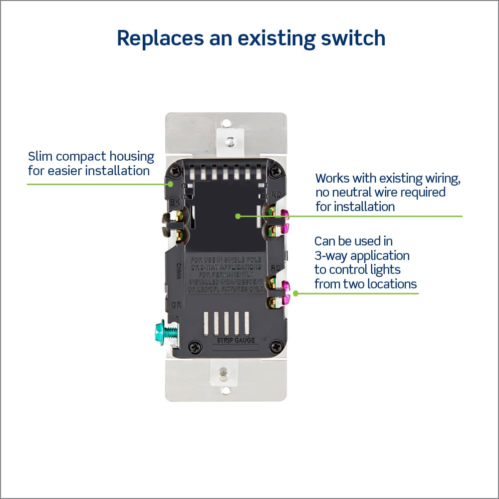Leviton DSL06-1LZ installed with Decora wallplate for easy upgrades