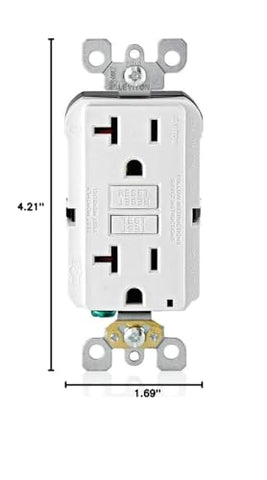 Leviton GFCI outlet installation near water areas helps meet NEC guidelines for safety.