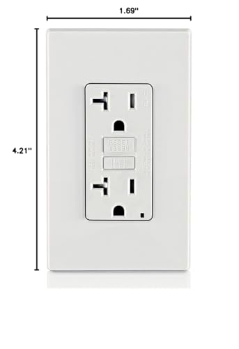 Leviton GFCI outlet near water sources supports safer electrical use
