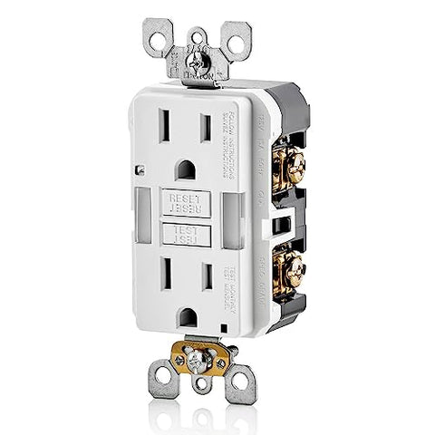 Leviton GFCI self-test feature ensures ongoing protection