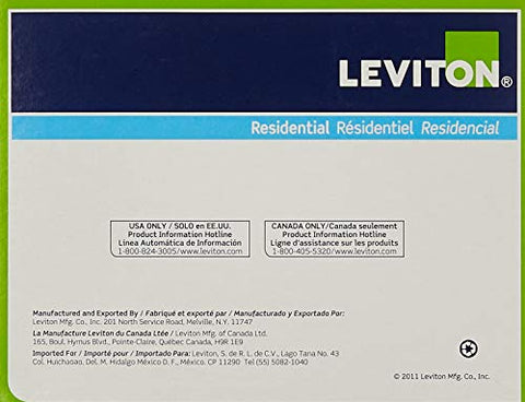 Leviton hinged design enables fast installation on tools and cords.