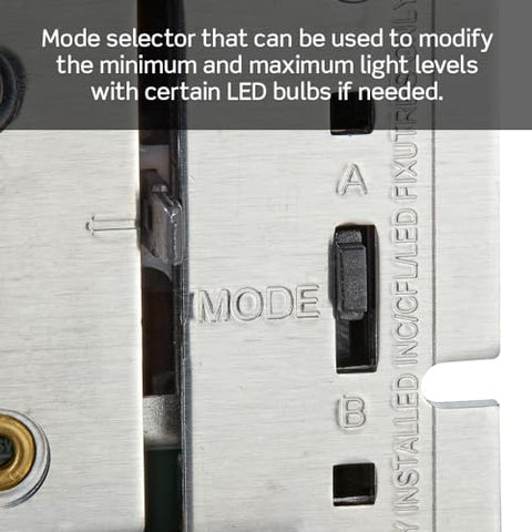 Leviton IllumaTech dimmer installed in a living room for versatile control.
