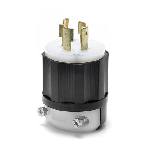 Leviton L16-20P locking plug with rugged nylon housing for industrial 480V 3-phase power