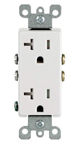 Leviton M02-T5825-Wmp durable white finish blends with modern decor