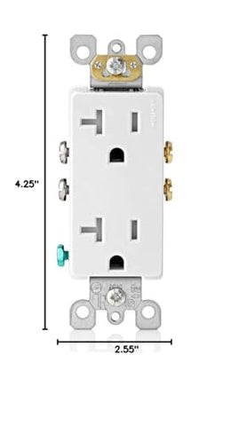 Leviton M02-T5825-Wmp ideal for kitchen or garage power access