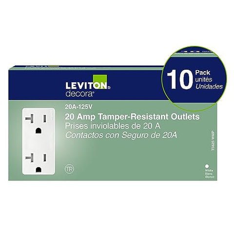 Leviton M02-T5825-Wmp tamper-resistant slots closeup for child safety