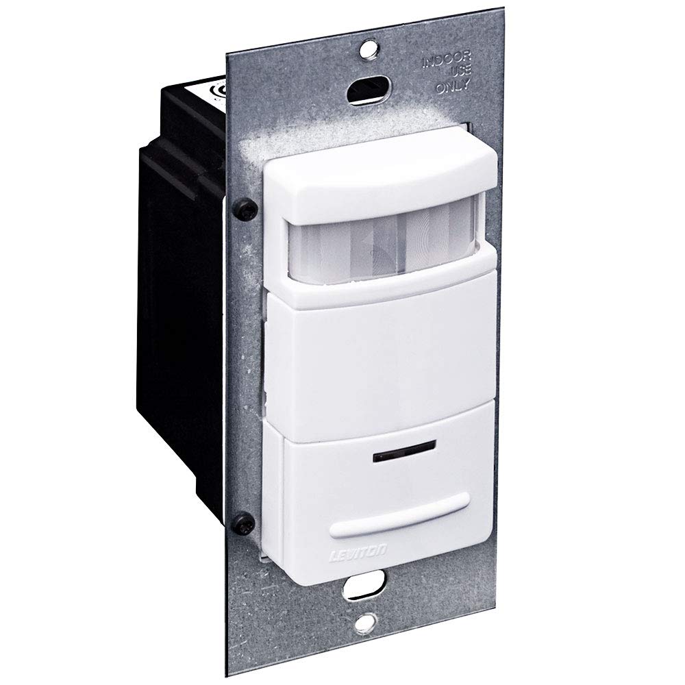 Leviton ODS10-IDE wall switch front view with hands-free lighting control