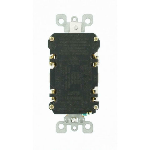 Leviton reset lockout mechanism image highlights safe reset when damaged.