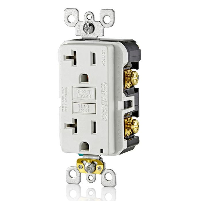 Leviton 20A 125V capacity explained in the illustration.