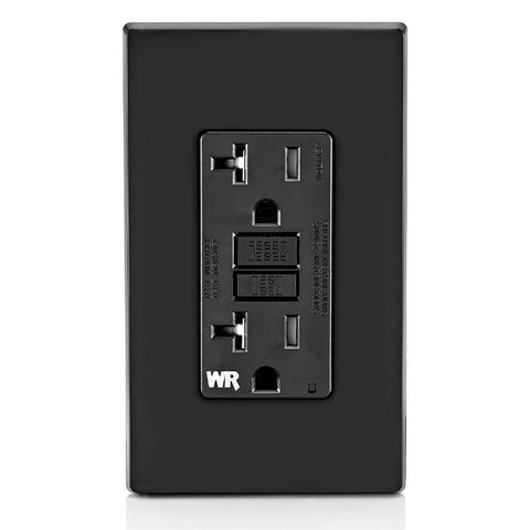 Leviton self-test slim GFCI installation box focus on easy retrofit