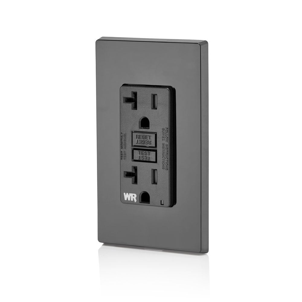 Leviton self-test slim GFCI status light communicates status clearly