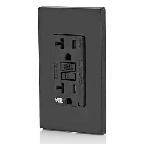 Leviton self-test slim GFCI weather resistant face highlights durability