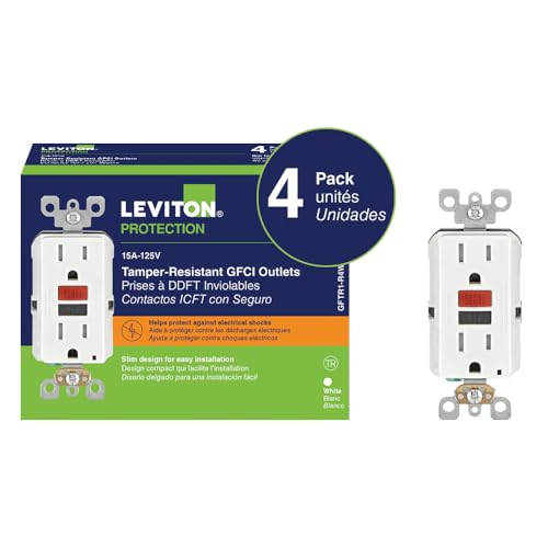 Leviton SmartlockPro GFCI shows a status indicator light for clear protection status.