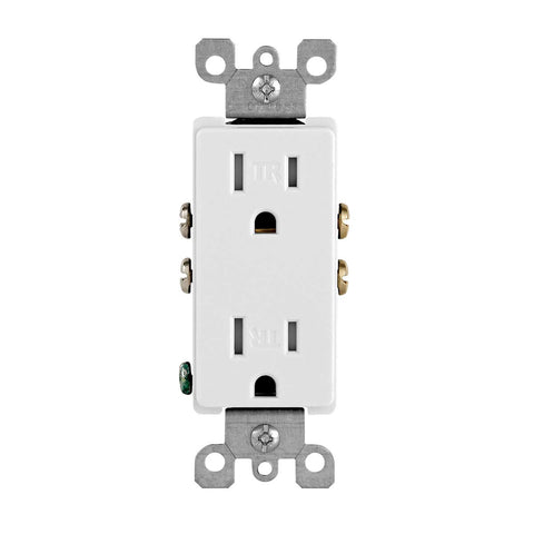 Leviton T5325-WMP outlet reliable contacts for plug retention