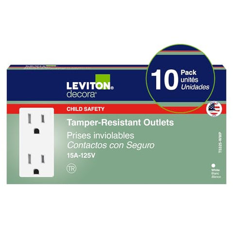 Leviton T5325-WMP outlet side profile illustrating slim installation