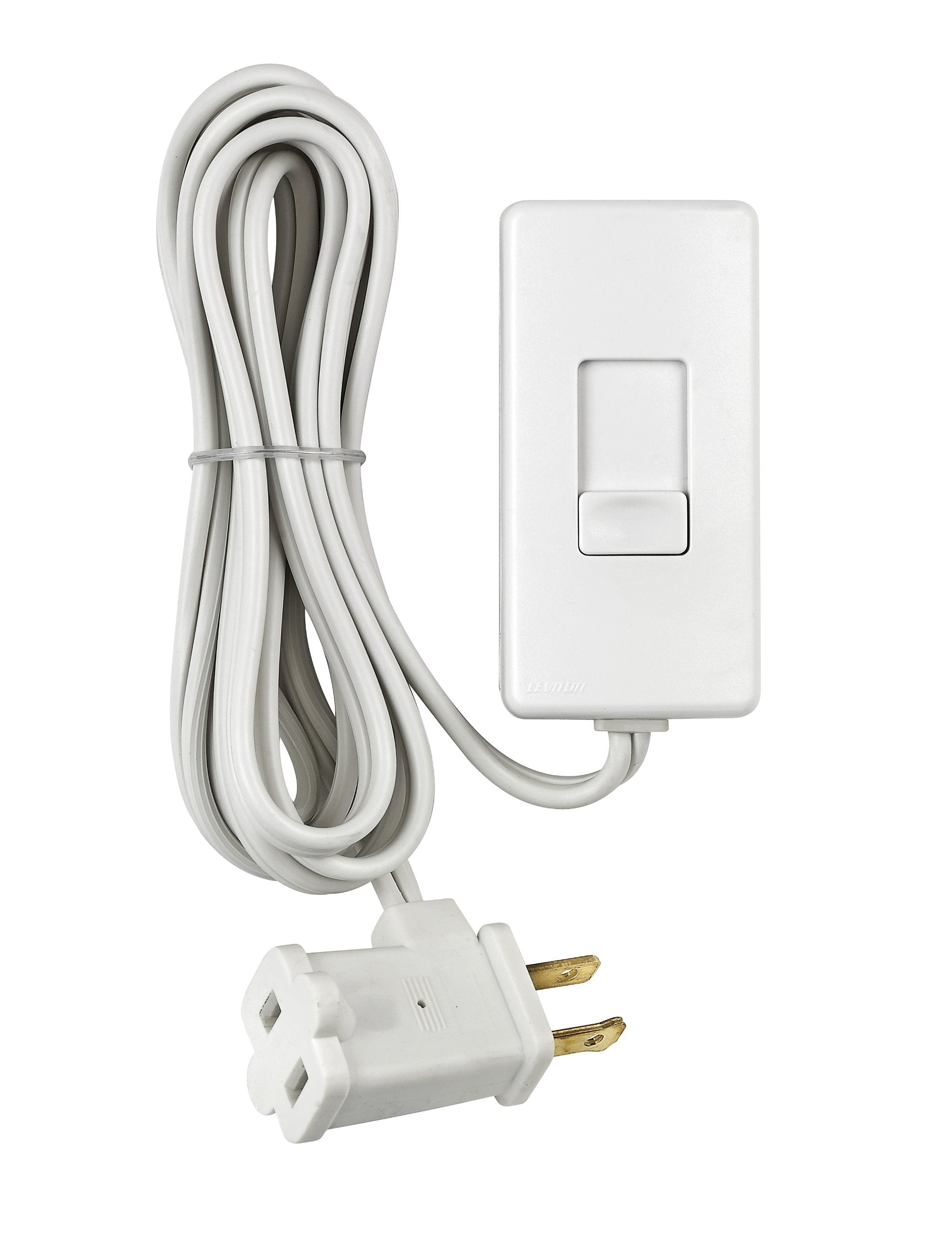 Leviton table top dimmer with a 6 ft cord enabling easy lamp dimming