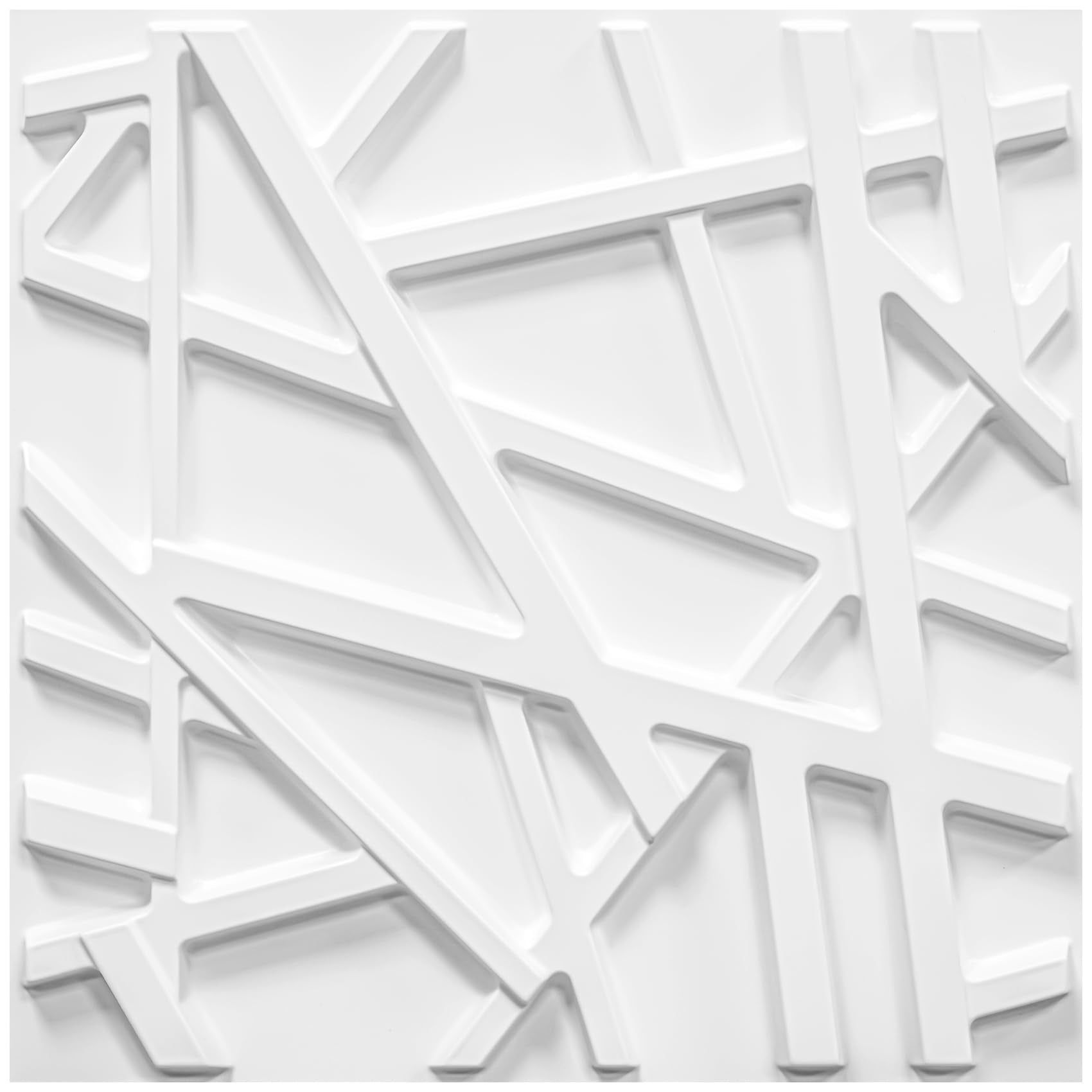 LEVOWAY 33-pack 3D wall panels in white for a versatile room backdrop.