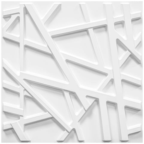 LEVOWAY 33-pack 3D wall panels in white for a versatile room backdrop.