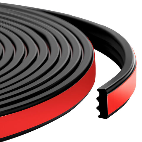 LEWEREST ribbed rectangle seal on a car hatch for weather protection