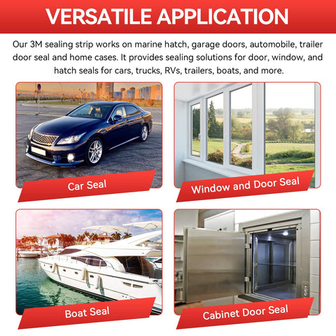 LEWEREST versatile seal used on garage doors, trailers, and windows