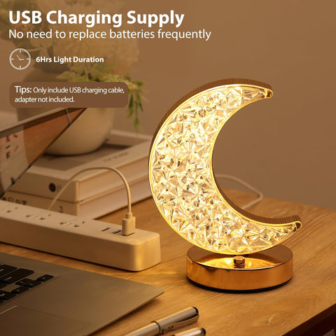 Lewondr Crescent Moon lamp dimmable control lets you set the mood