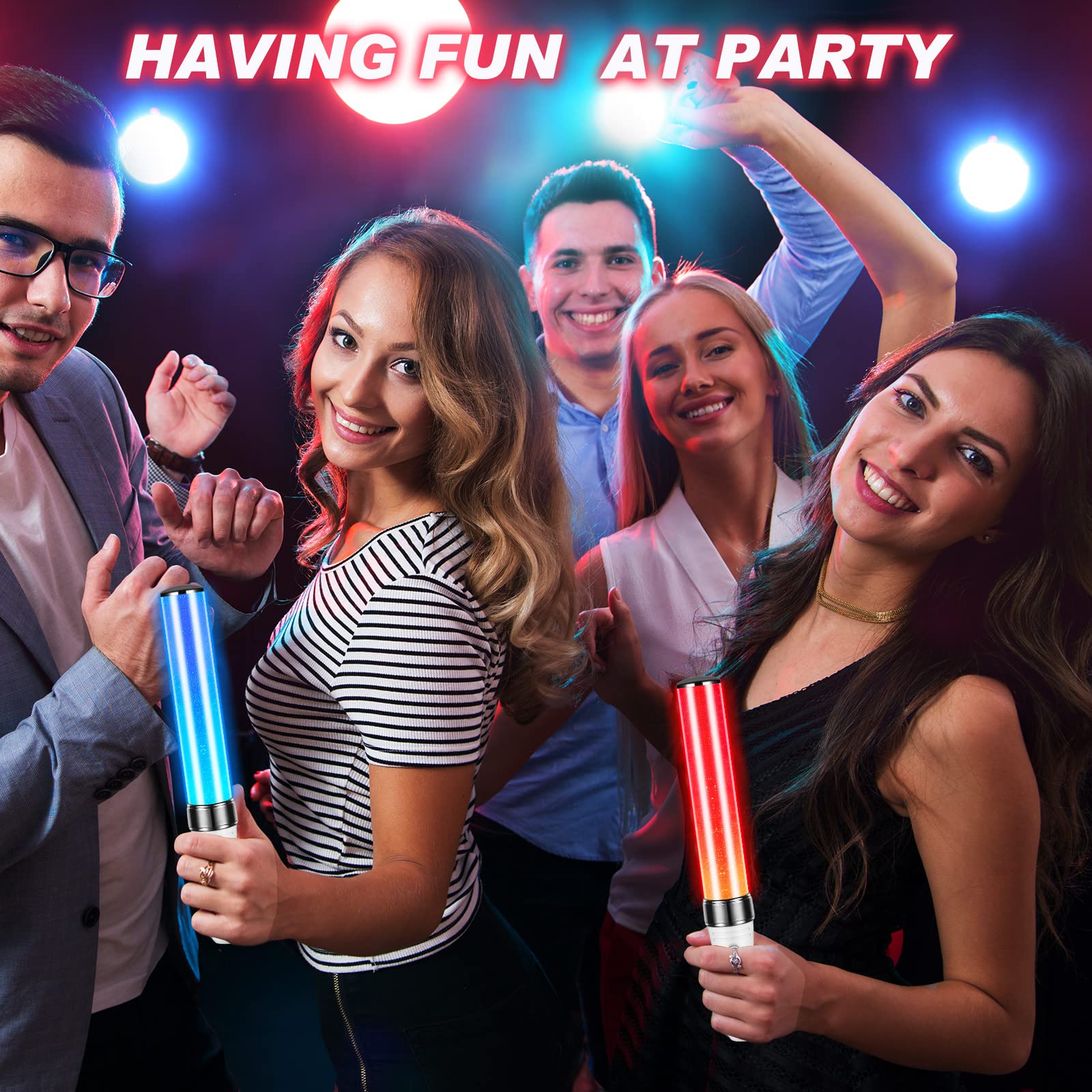 Lewtemi lightstick is compact and travel-friendly for quick party setup