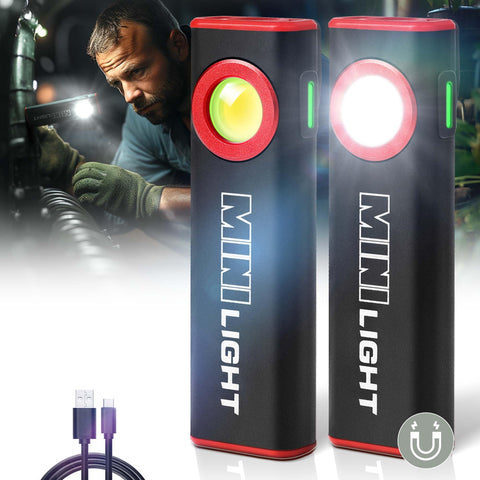 Lexall 2pack flashlight front light 1600 lumens for precise tasks