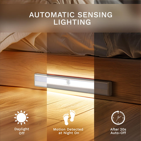 Lexall battery powered lights install easily with magnetic backing for quick setup.