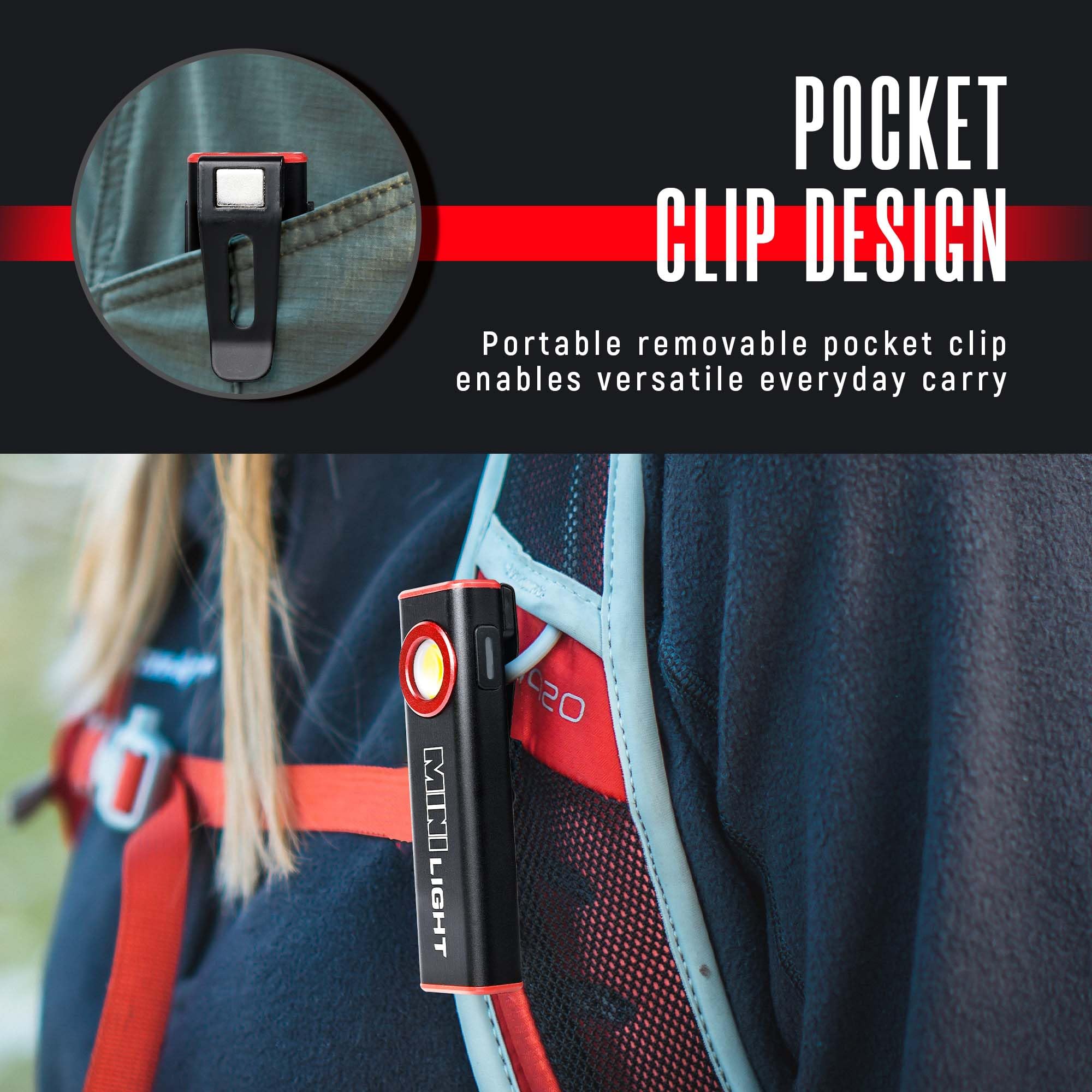 Lexall Flashlight ideal for camping with tent-top illumination.
