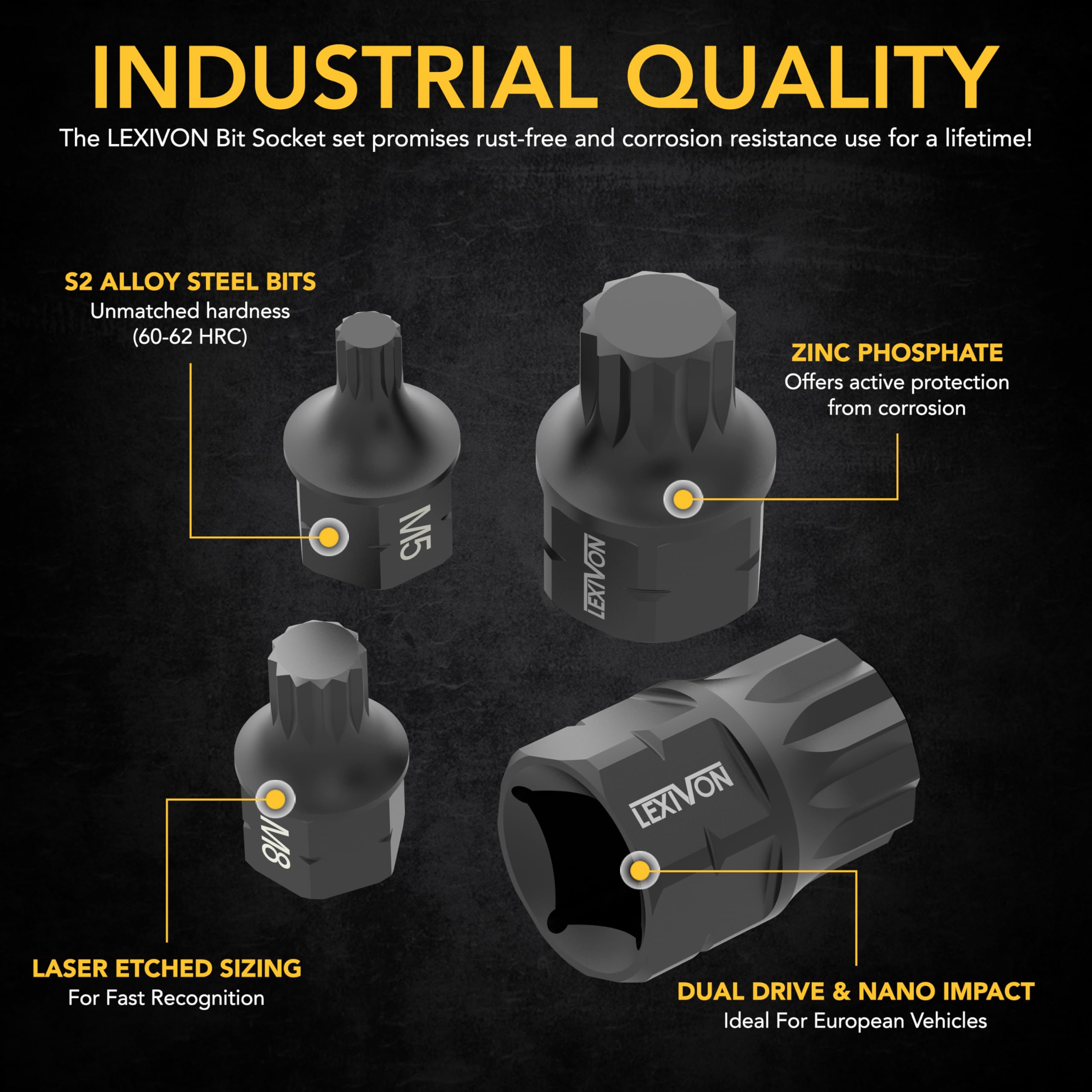 LEXIVON black phosphate coating protects against rust in challenging environments