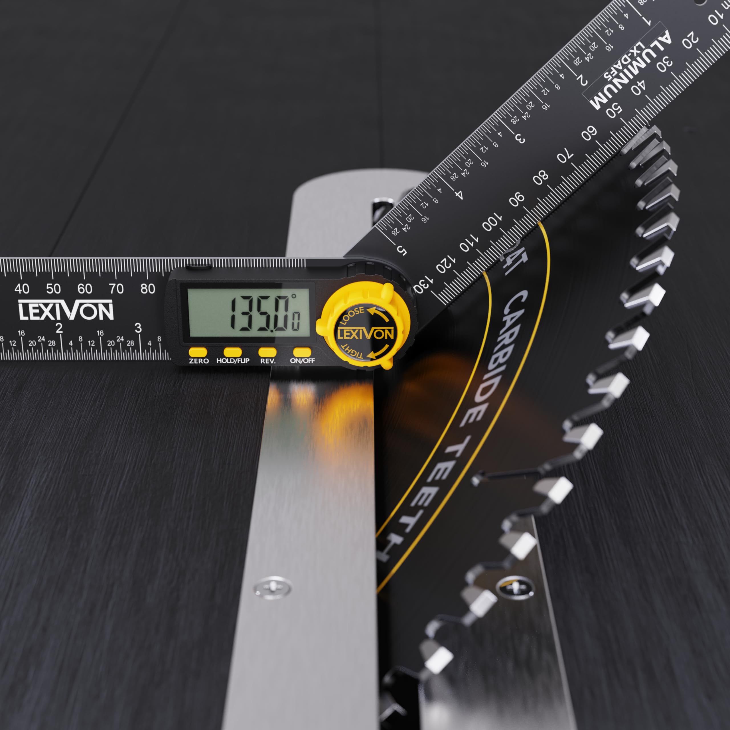 LEXIVON DAF10 ergonomic grip for comfortable measurements during long sessions.