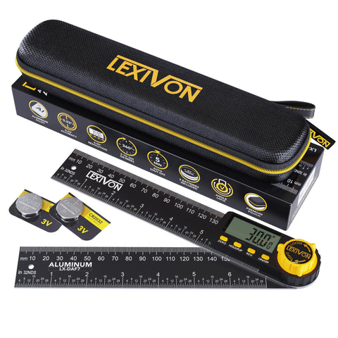LEXIVON digital angle finder with 7-inch xl display for quick measurements