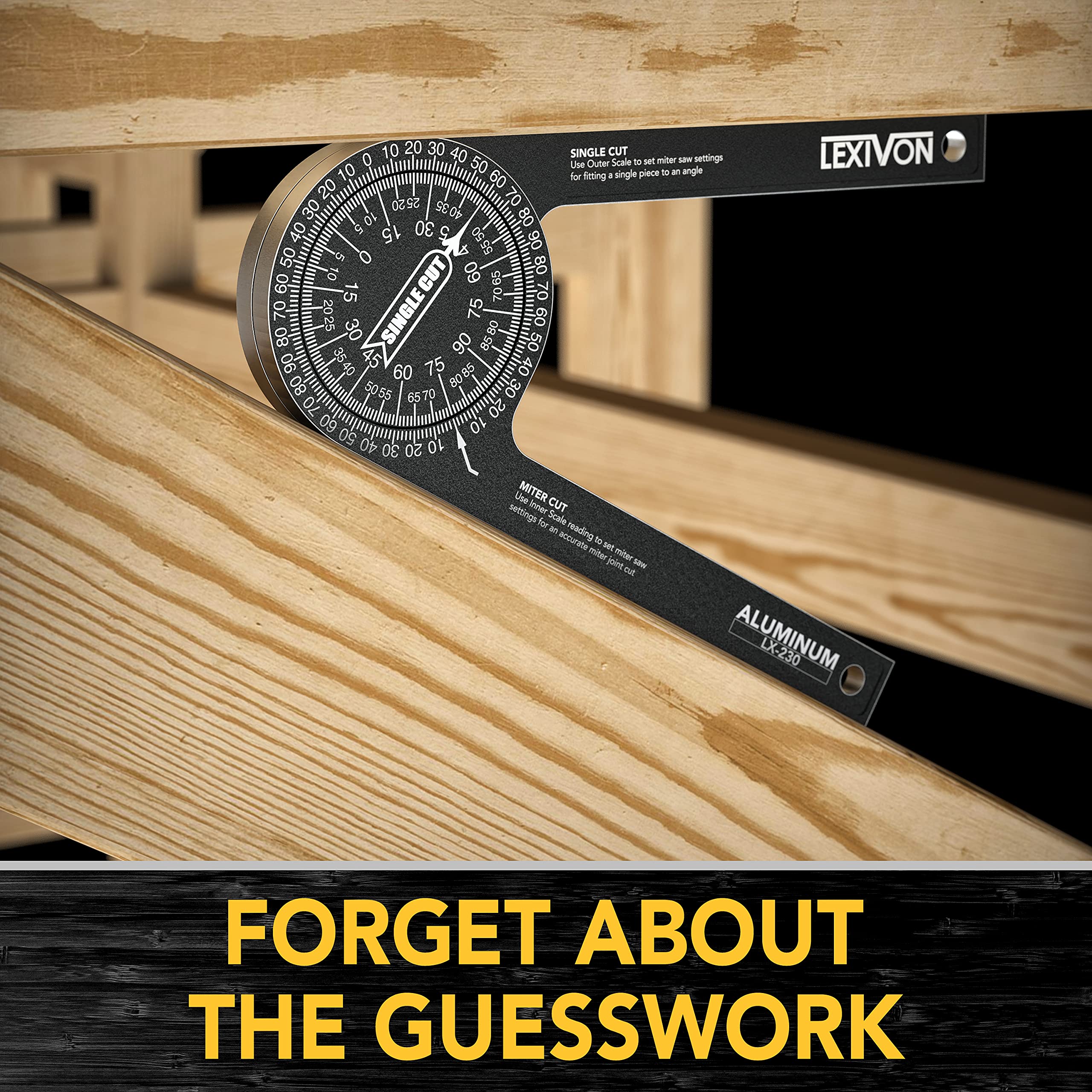 LEXIVON 1/4-inch thick aluminum resists bending for longevity.