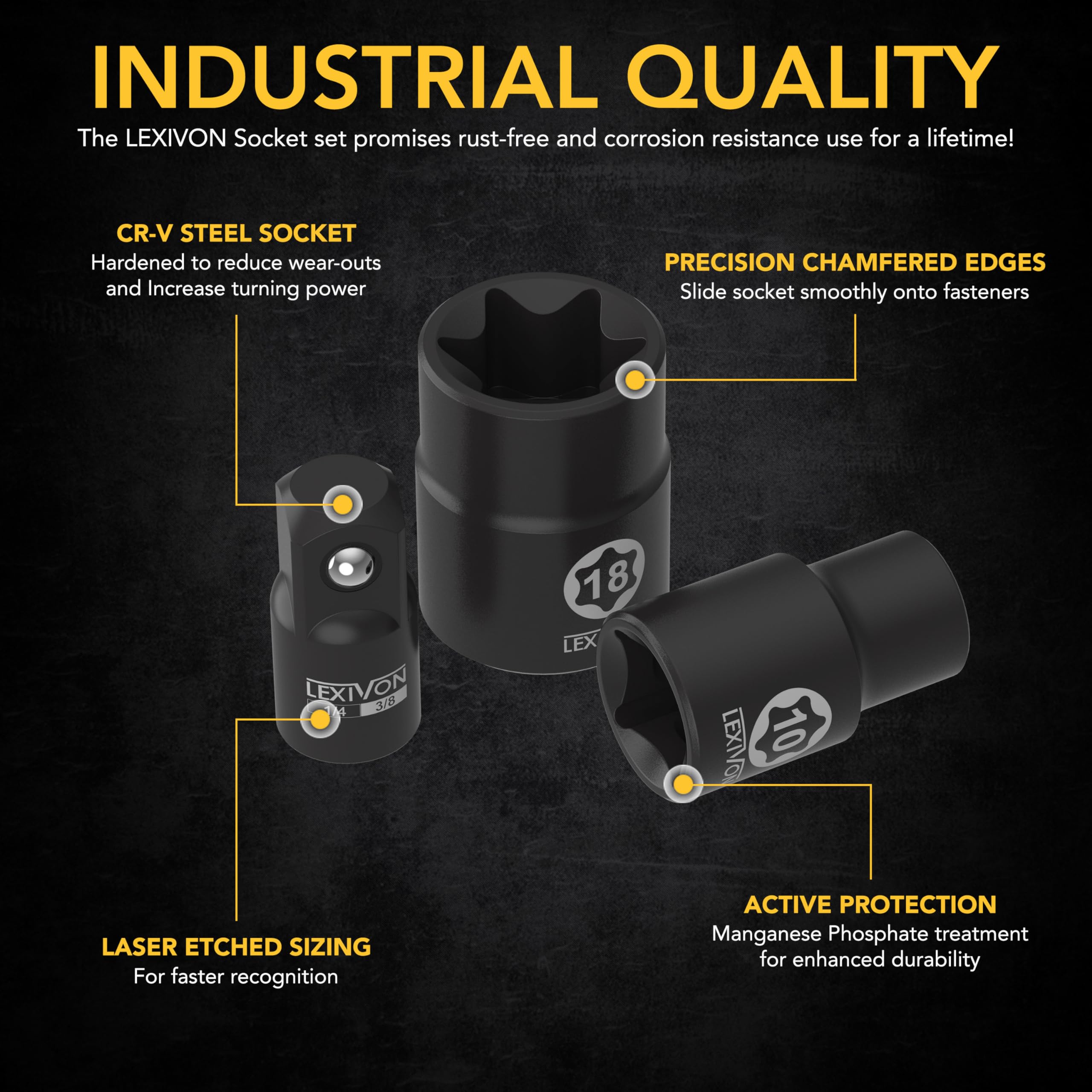 Chamfered ends guide fasteners for smooth engagement