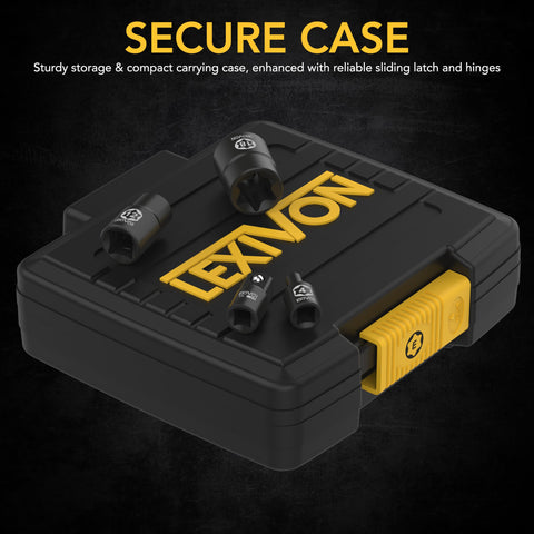 Adapters included for 3/8 to 1/4 inch conversion