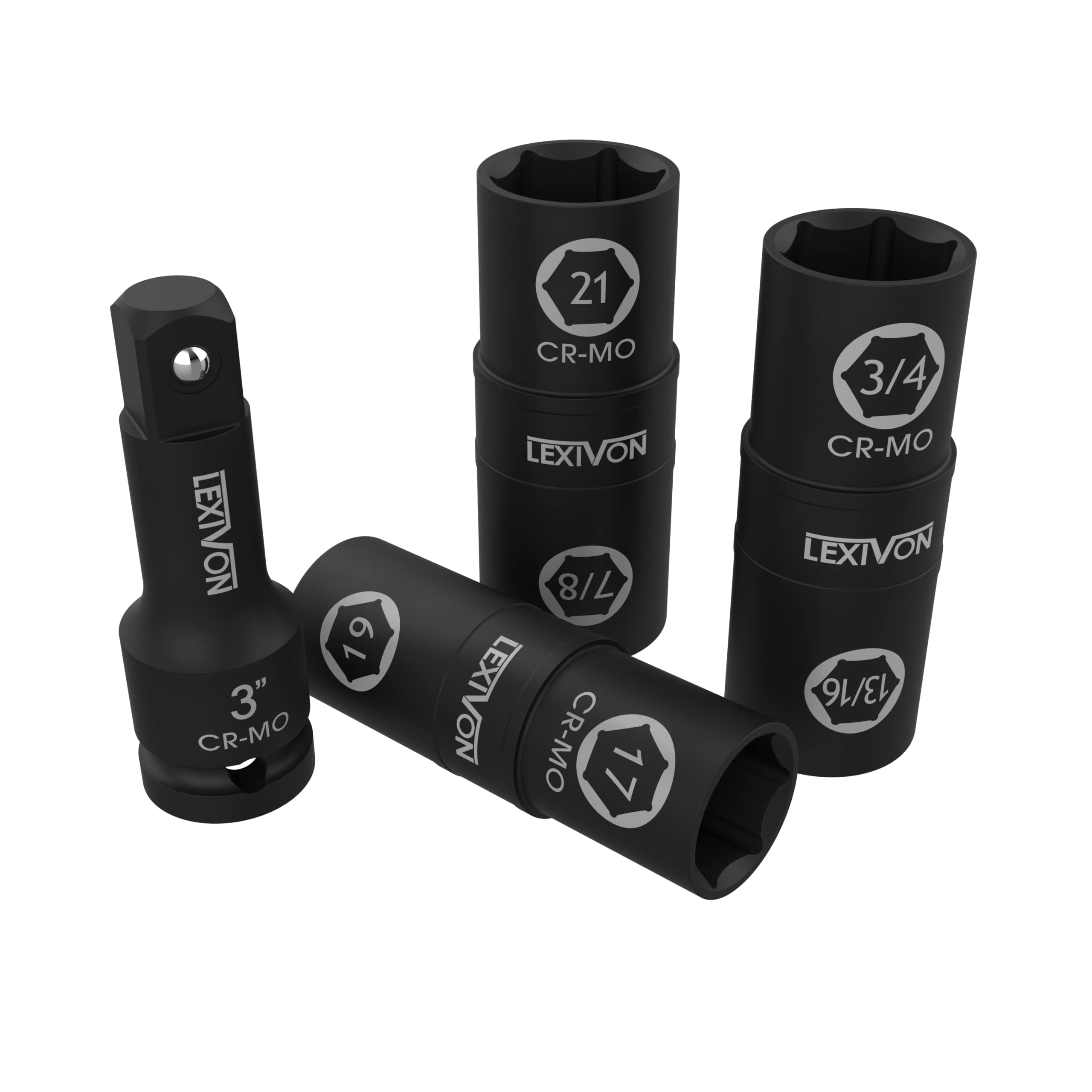LEXIVON flip socket 21mm—reliable torque for automotive repair.