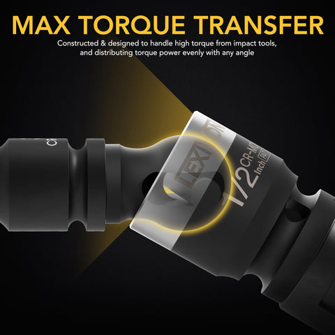 LEXIVON chrome-molybdenum steel construction delivers high torque durability.