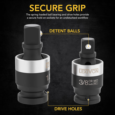 LEXIVON compatible with high-torque impact guns for heavy-duty tasks.