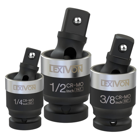 LEXIVON Impact SLIM joint reaches tight spaces for automotive and DIY projects.